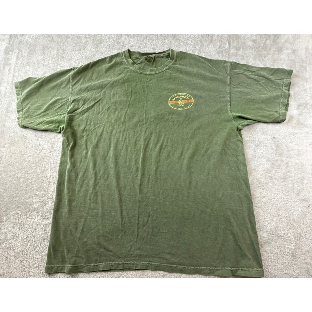 Comfort Colors McGuire's Irish Pub T-Shirt Mens XL Green Graphic Tee